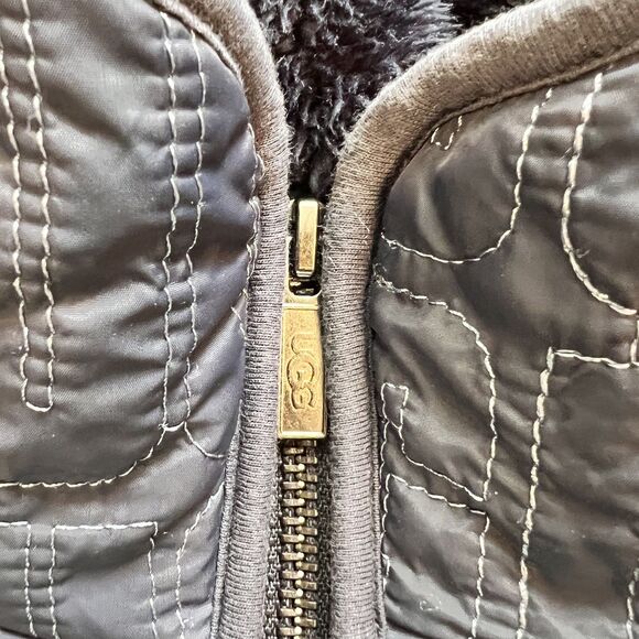 UGG Makayla Nylon Sherpa Jacket-Size S - Picture 8 of 12